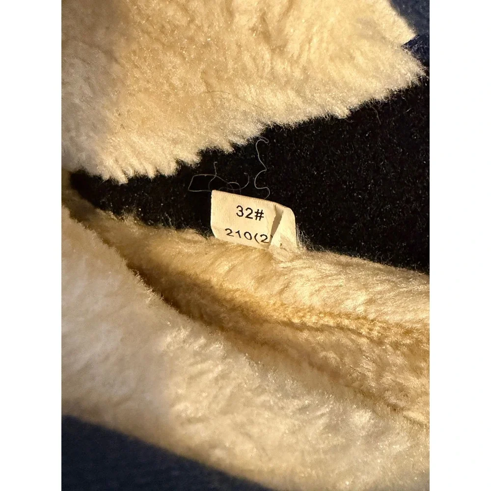 Hobibear Kids Blue Silver Faux Fur Lined Winter Snow Boot Sz. 32/1 US Little Kid